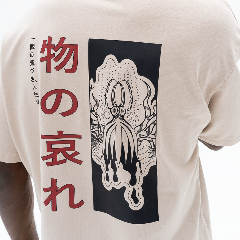 AKANTARA Octopus Print T-Shirt, featuring a stylish design for men and women with a playful octopus print for casual wear